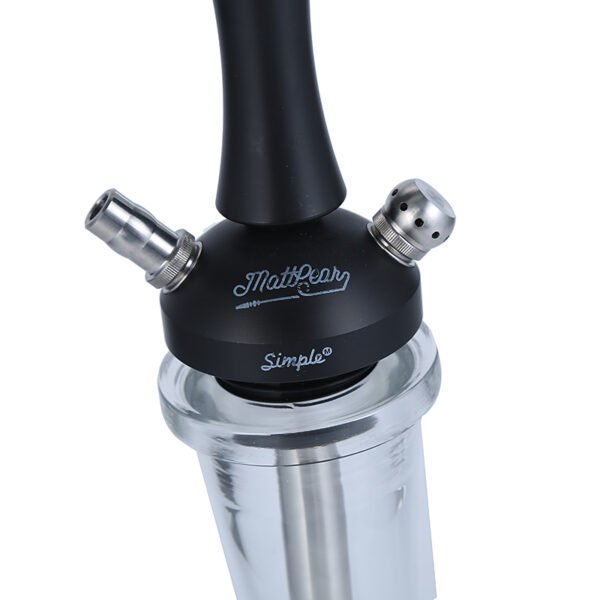 MattPear Hookah Stainless Steel Shisha Set with Silicone Bowl And Hose Modern Shisha - Image 4