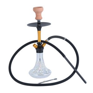 Premium Aluminum Hookah Set with Crystal Designed Base