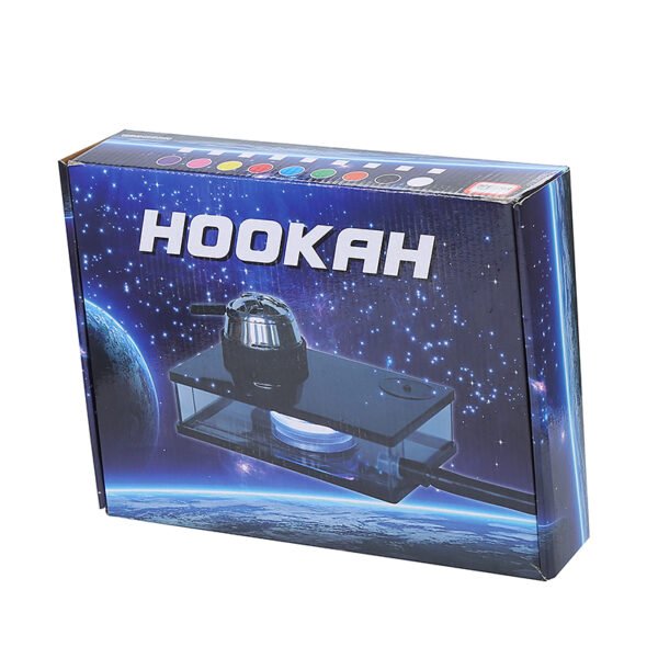 Portable New Design Custom Square Book Hookah with LED - Image 6