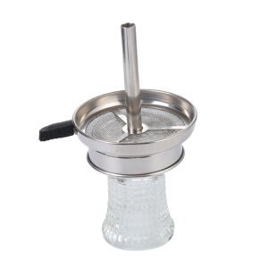 Crystal Hookah Bowl Set with Heat Management
