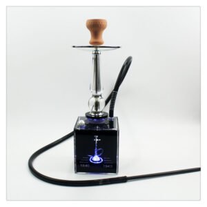 Wholesale Acrylic Cube Shisha Portable Square Shisha with Led Light