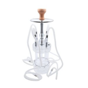 Gatling Hookah Set 4 Hose Colorful LED Light Acrylic Shisha Nargiule