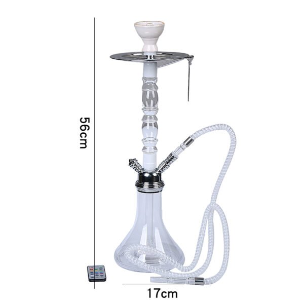 High Quality Portable Acrylic Shisha with LED Light - Image 2