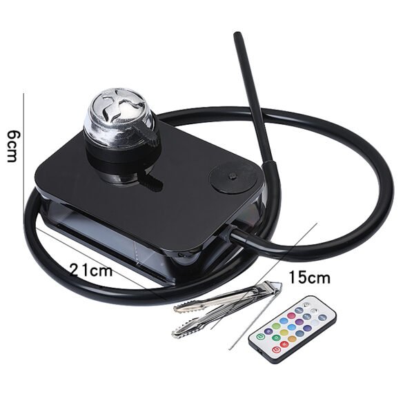 Portable New Design Custom Square Book Hookah with LED - Image 2
